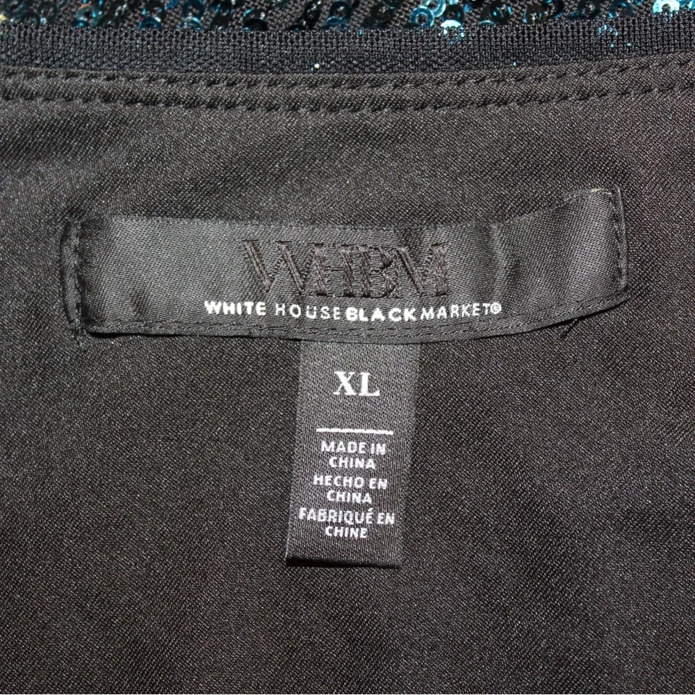White House Black Market sequin one shoulder top (women’s XL) (NWOT) - Picture 8 of 8